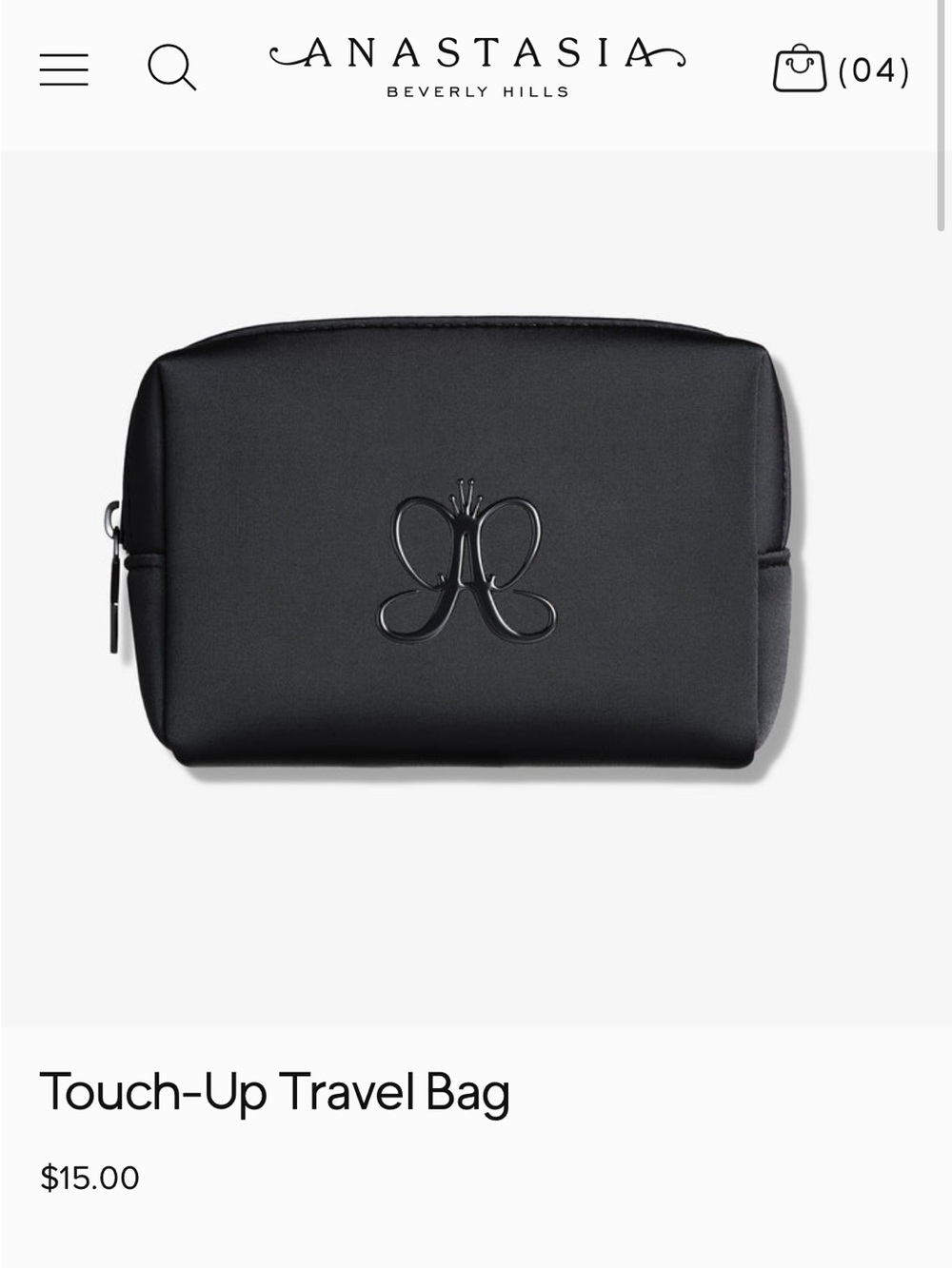 Anastasia Beverly Hills Matte Black Touch-Up Pouch